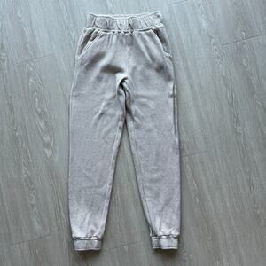 Negative Underwear Waffle Knit Jogger Womens XS Sand Lounge Missing Drawstring